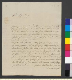 Brief von Rauch, Christian Daniel an Goethe, Johann Wolfgang