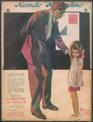 [El maestro y la niña] [Dibujo]