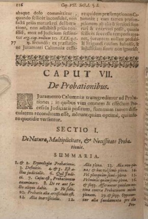 Caput VII. De Probationibus.
