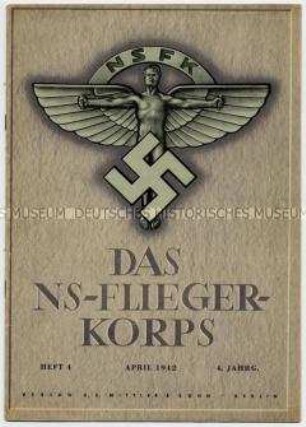 Fachzeitschrift des NS-Flieger-Korps mit Bildberichten vom Luftkrieg und einer Gefallenen-Liste