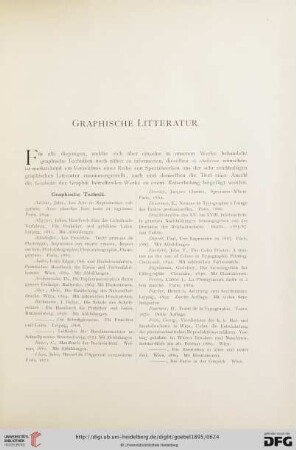 Graphische Litteratur