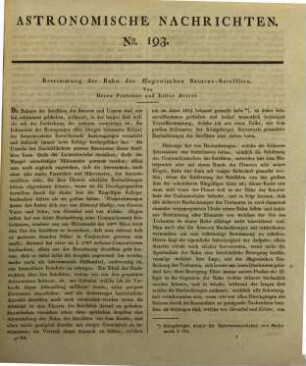 Astronomische Nachrichten : = Astronomical notes. 9. 1831