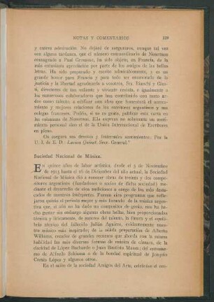 Sociedad Nacional de Música