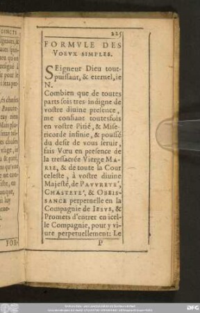 Formule Des Voeux Simples.