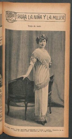 Traje de tarde - [Fotografía] : Para la niña y la mujer