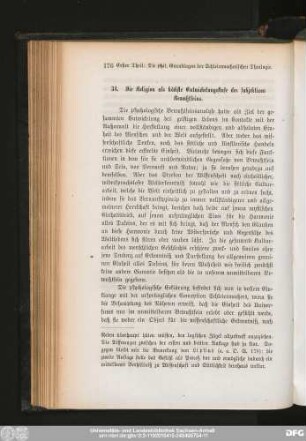 34. Die Religion als höchste Entwicklungsstufe des subjektiven Bewußtsein.