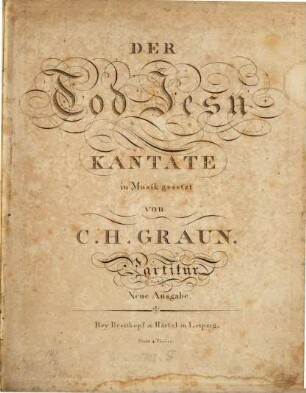 Der Tod Jesu : Kantate