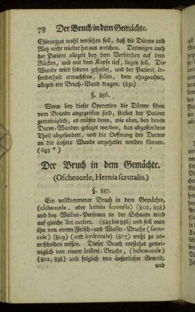 Der Bruch in dem Gemächte. (Oscheocele, Hernia scrotalis.)