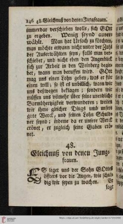 48. Gleichniß von denen Jungfrauen