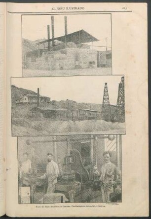 [Vista del] Norte del Perú - Provincia de Tumbes - Establecimiento industrial de Zorritos.