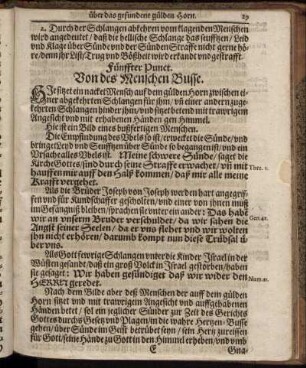 Fünffter Punct. Von des Menschen Busse