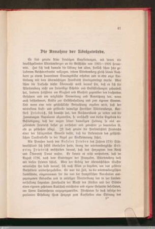 Die Annahme der Königswürde