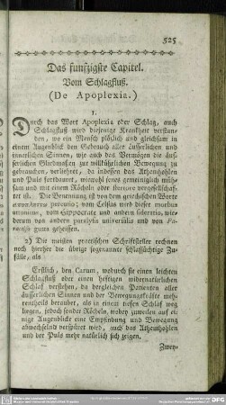 Das funfzigste Capitel. Vom Schlagfluß. (De Apoplexia.)