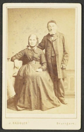 Sigel, Franz Karl Friedrich, Pfarrer (1811-1881) mit Ehefrau