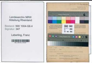 Entnazifizierung Franz Leberling , geb. 30.08.1885 (Installateur)