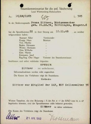 Sittner, Franz