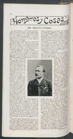 Mr. Renato Viviani : Hombres y cosas
