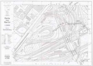 Omnibusbahnhof in der AVUS-Nordkurve, Berlin-Charlottenburg Schinkelwettbewerb 1998: Lageplan 1:1000