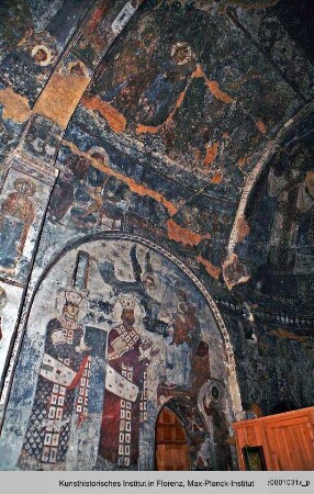 Die Ausmalung der Saalkirche : König Georg III. und Königin Tamara vor der thronenden Madonna mit Kind