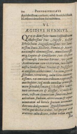 VI. Aegidius Hunnius