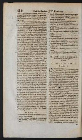 De Remissione Mercedis Conductori, vel emphyteutae facienda. Quaestio LXXIII.