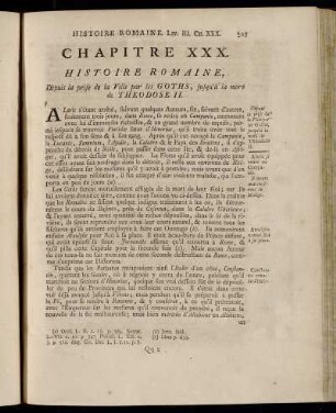 Chapitre XXX. Histoire Romaine, Depuis la prise de la Ville par les Goths, jusqu´à la mort de Theodose II.