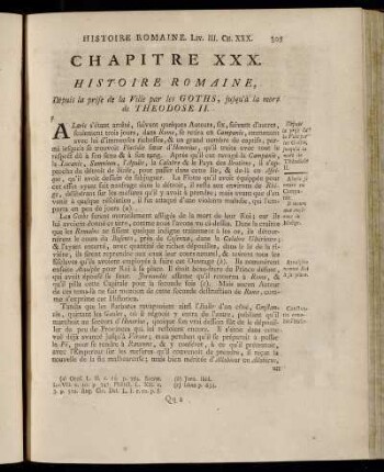 Chapitre XXX. Histoire Romaine, Depuis la prise de la Ville par les Goths, jusqu´à la mort de Theodose II.
