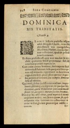 Dominica XIX Trinitatis.