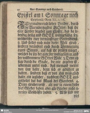 [Am I. Sonntage nach Epiphaniae]