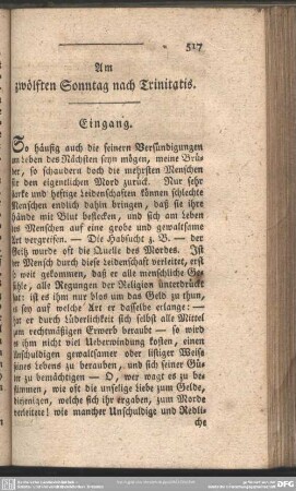 Am zwölften Sonntag nach Trinitatis