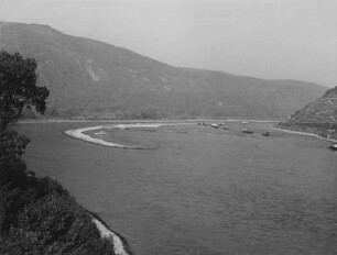 Riff und Längswerk nördlich Mäuseturm von Bingen/Rhein