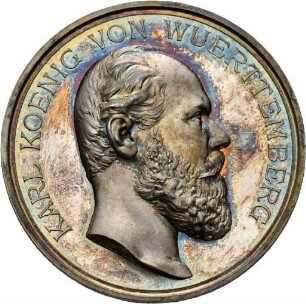 Medaille von Karl Schwenzer auf das landwirtschaftliche Jubiläumsfest 1889