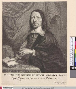 M. Henricus Kipping Rostoch: Megapolitanus