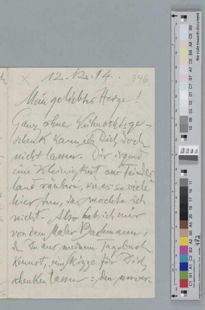 Brief an Ida Dehmel