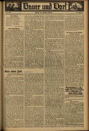 Zweite Ausgabe vom Freitag, den 27. Oktober 1933.