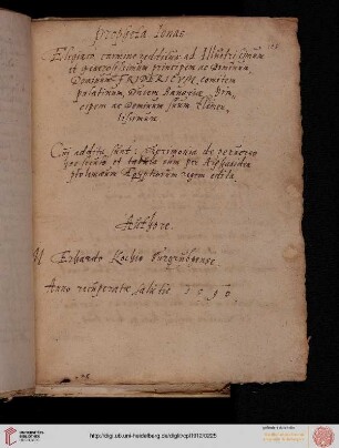 Erhard Koch, Ionas propheta, Carmine elegiaco redditus