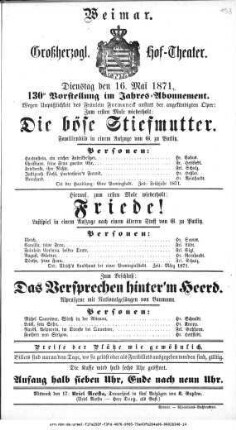 Das Versprechen hinter'm Heerd