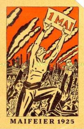 Schmuckblatt zum 1. Mai 1925 (Entwurf für eine Postkarte?)