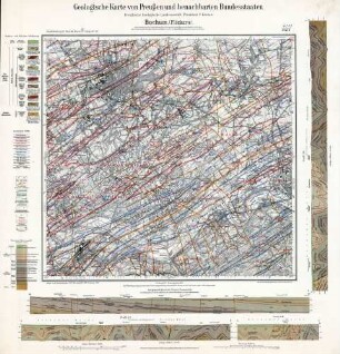 [4509] Bochum Flözkarte, Geologische Karte von Preußen und benachbarten Bundesstaaten