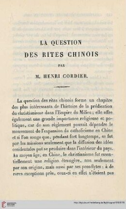 La question des rites chinois
