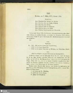 [Sitzungen 141-142]