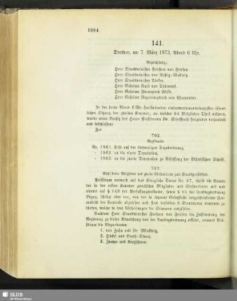 [Sitzungen 141-142]