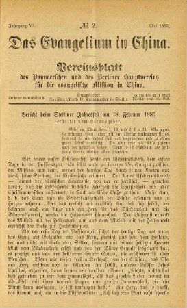 No. 2., Mai 1885