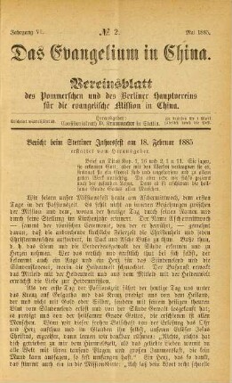 No. 2., Mai 1885