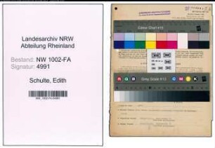 Entnazifizierung Edith Schulte, geb. 19.07.1902 (Kaufm.Angest.)