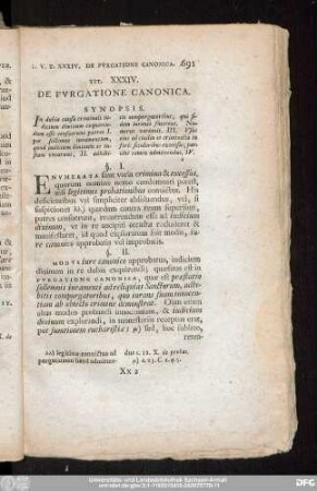 Tit. XXXIV. De Purgatione Canonica.