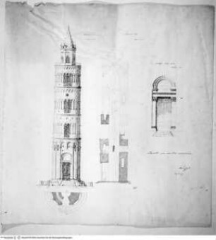 Stegreifprobe - Glockenturm, Grundriss, Aufriss und Details