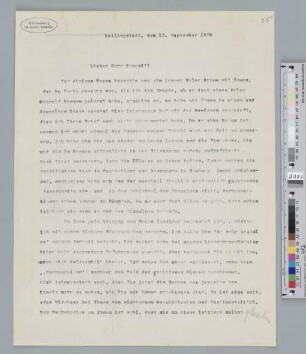 Brief an Paul Gangolf