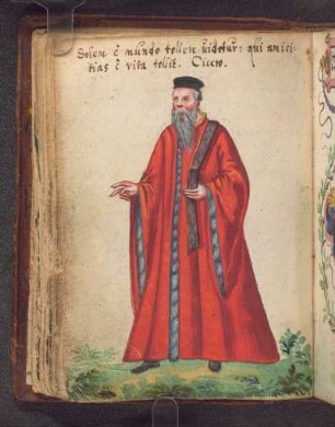 Johannes Heß, Nürnberg, 1584-05-13: Zitat (lat., Cicero), Widm. (dt.), Initialen