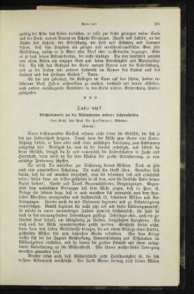 Esto vir! : Abschiedsworte an die Abiturienten unserer Lehranstalten ; (Schluß)
